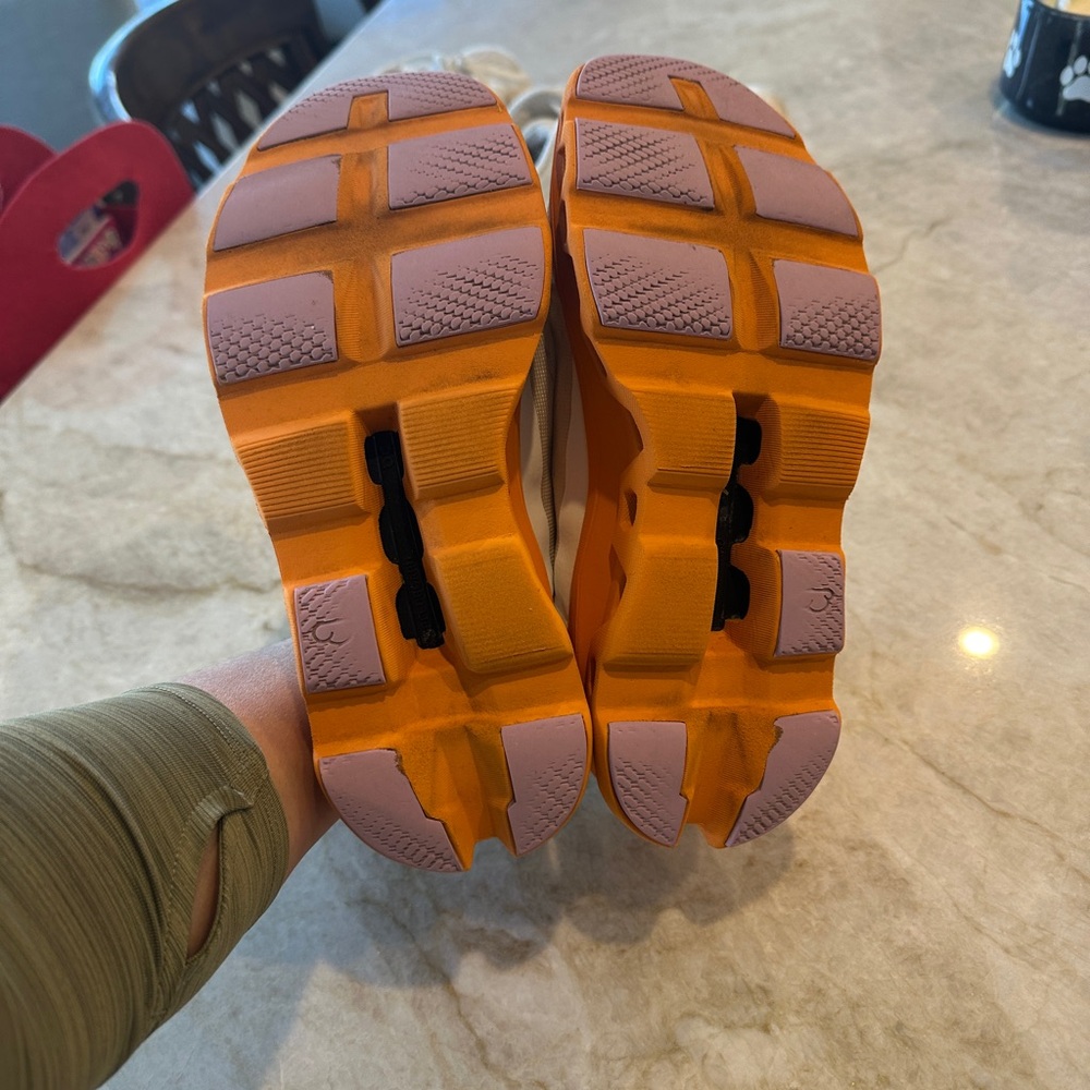 Oncloud Cloud Monster White And Orange Sneakers - image 3